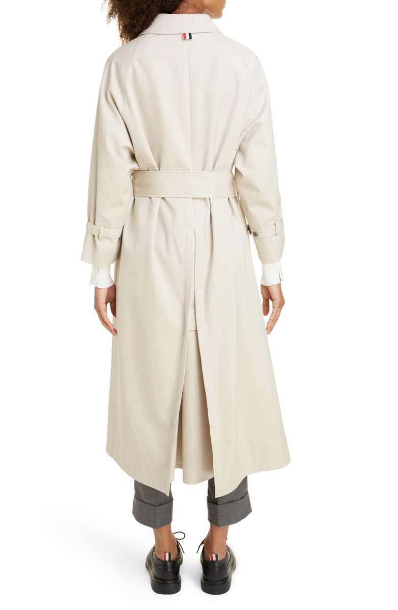 Thom Browne Waterprood Twill Coat, Alternate, color, 