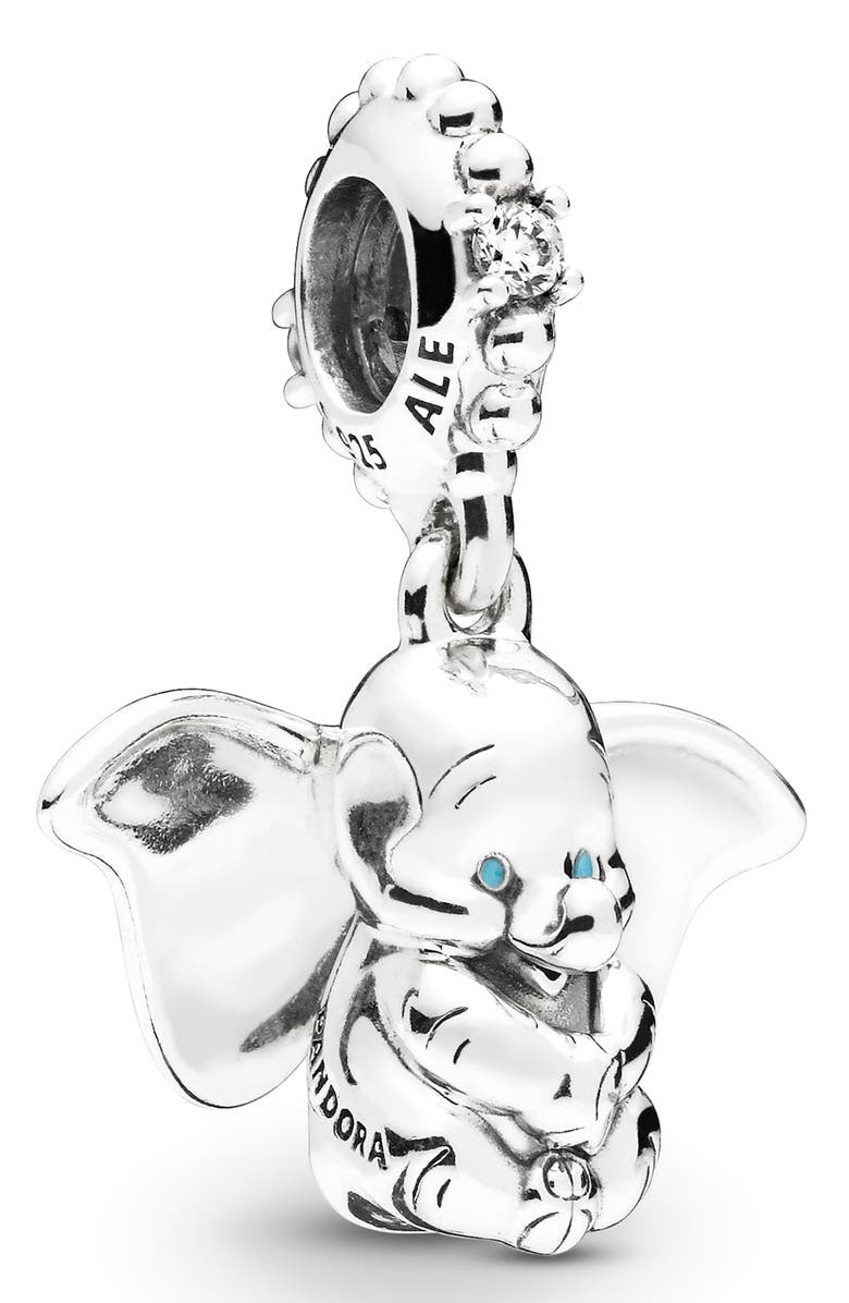 PANDORA Disney Dumbo Dangle Charm, Main, color,