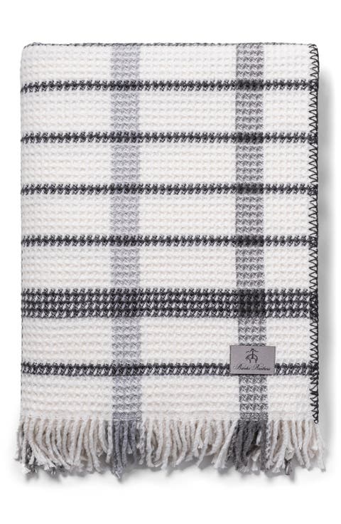 Waffle Knit Throw Blanket