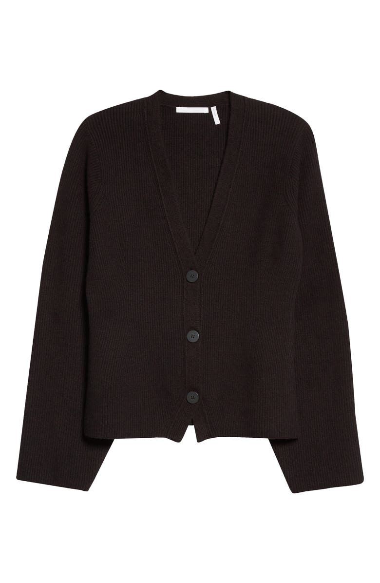 Helmut Lang Cozy Rib Cardigan, Alternate, color, 