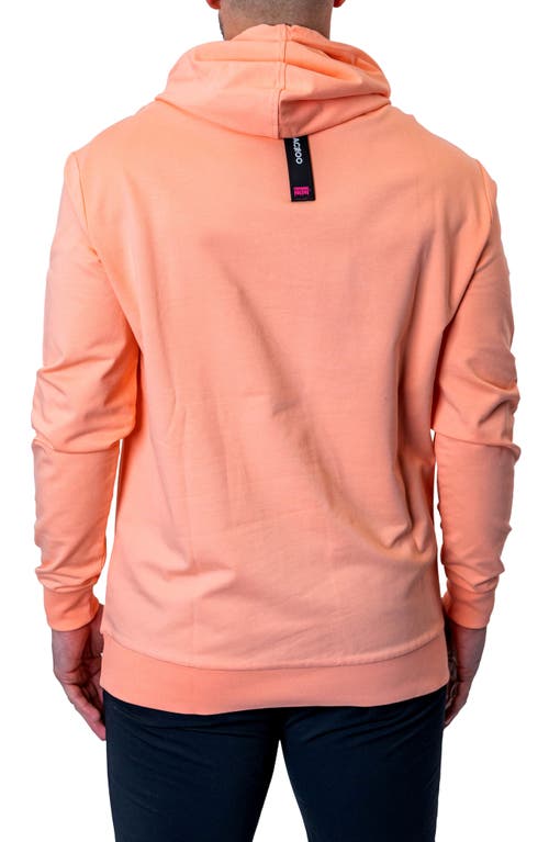 Maceoo Truecolors Embroidered Logo Hoodie In Orange