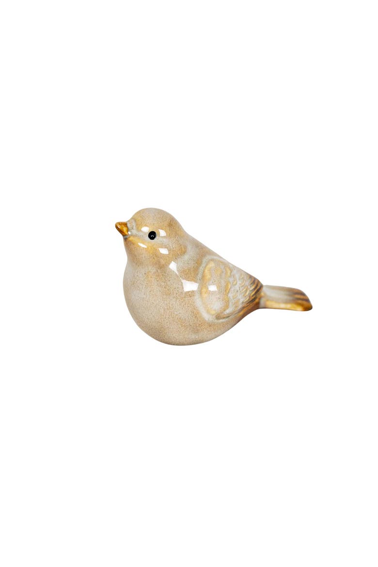 Set of 4 Bird Accents White Porcelain, Alternate, color, White