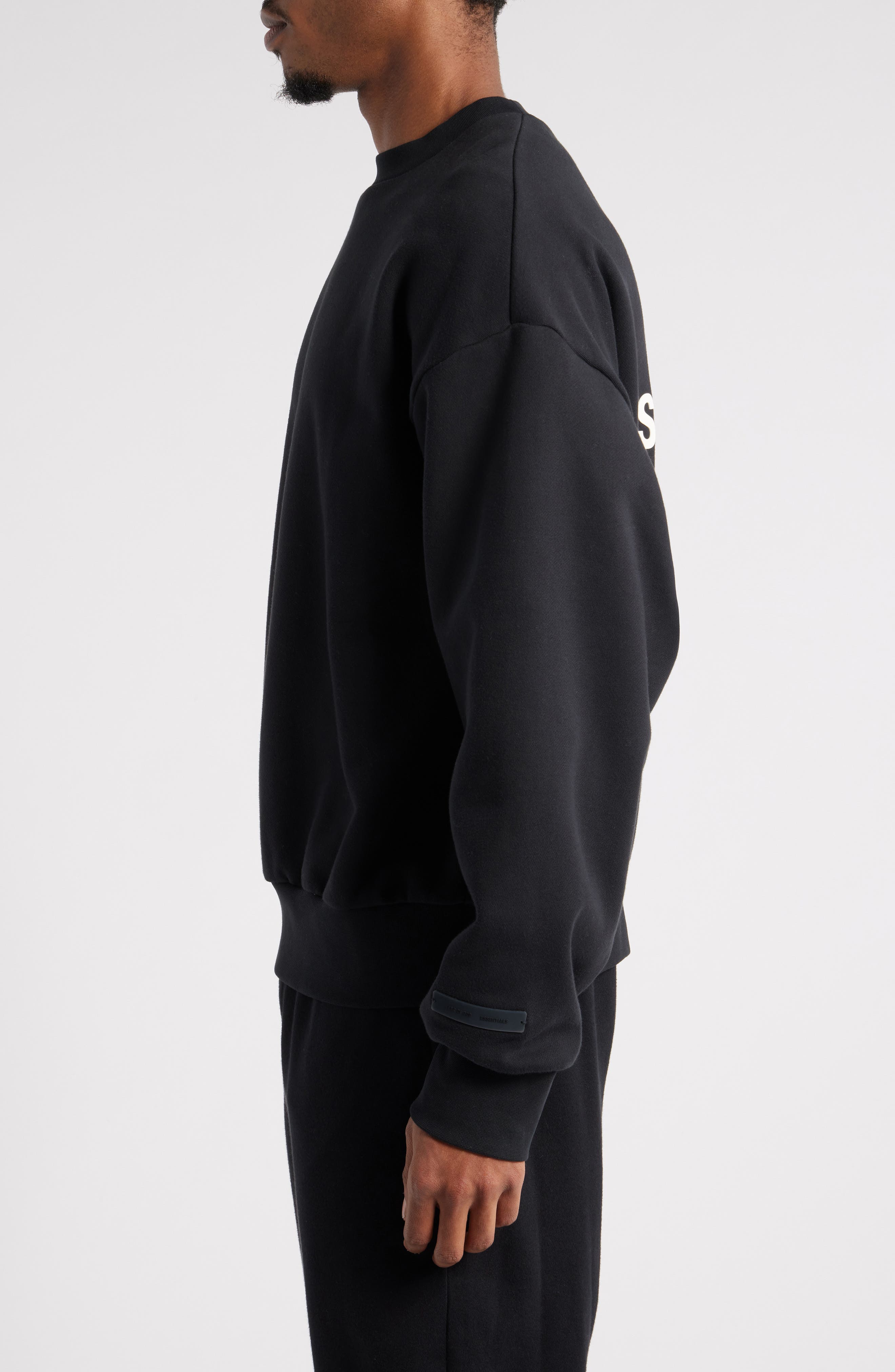 Fear of God Essentials Classic Fit Logo Graphic Sweatshirt (Men