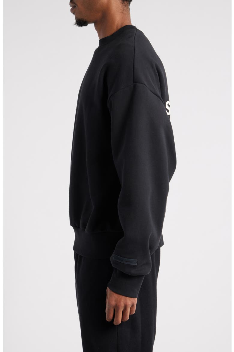 Classic Fit Logo Graphic Sweatshirt, Alternate, color, JET BLACK