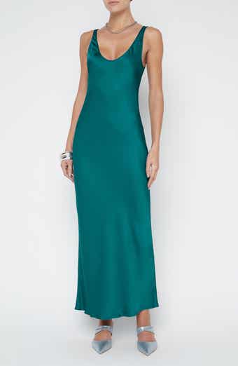 Akiya Satin Tank Maxi Dress