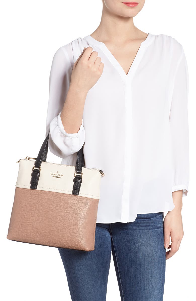 Kate Spade New York jackson street - hayley leather satchel, Alternate, color,