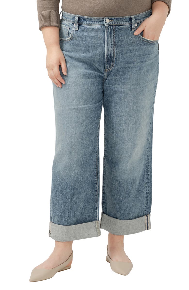 Silver Jeans Co. Baggy Wide Leg Jeans, Main, color, Indigo