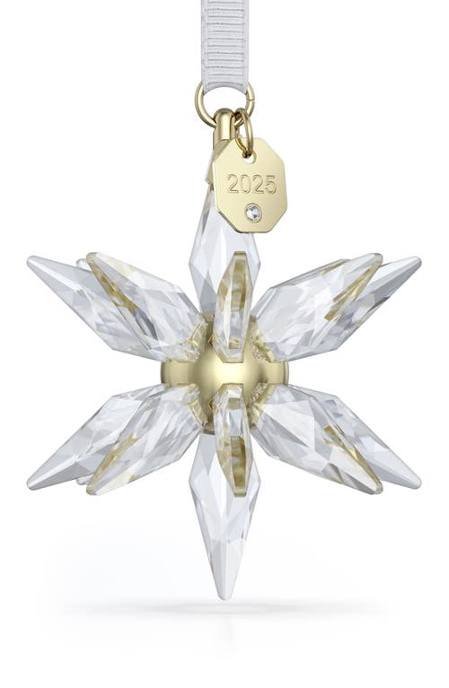 Swarovski 2025 Annual Edition 3d Festive 3d Crystal Snowflake Ornament In White