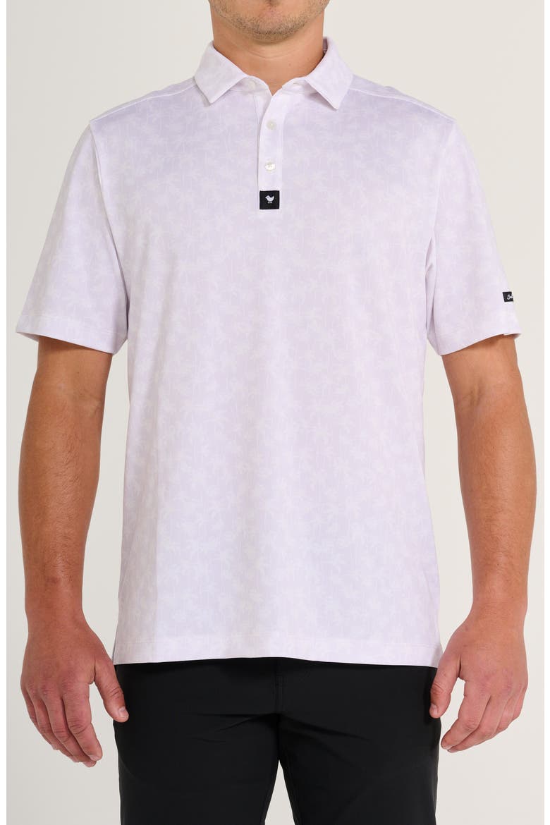 Palmetto Iris Piqué Knit Polo, Main, color, PALMETTO IRIS