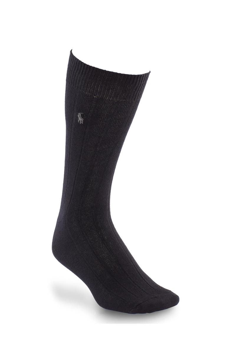 Big & Tall 3-pk Dress Socks, Alternate, color, BLACK