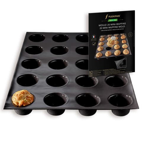 Flexipan 20 Mini Muffins Premium Silicone Baking Pan