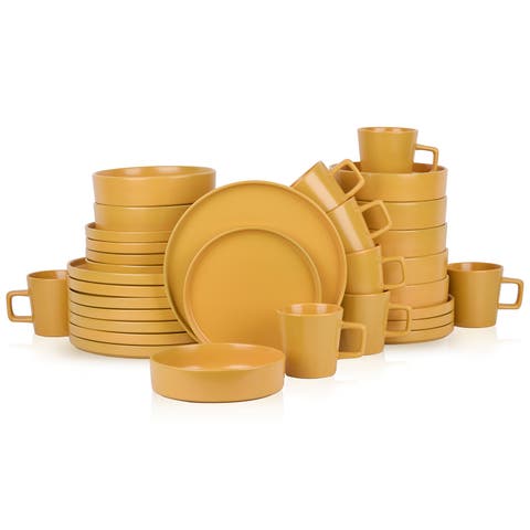 Cleo Stoneware 32-Piece Dinnerware Set