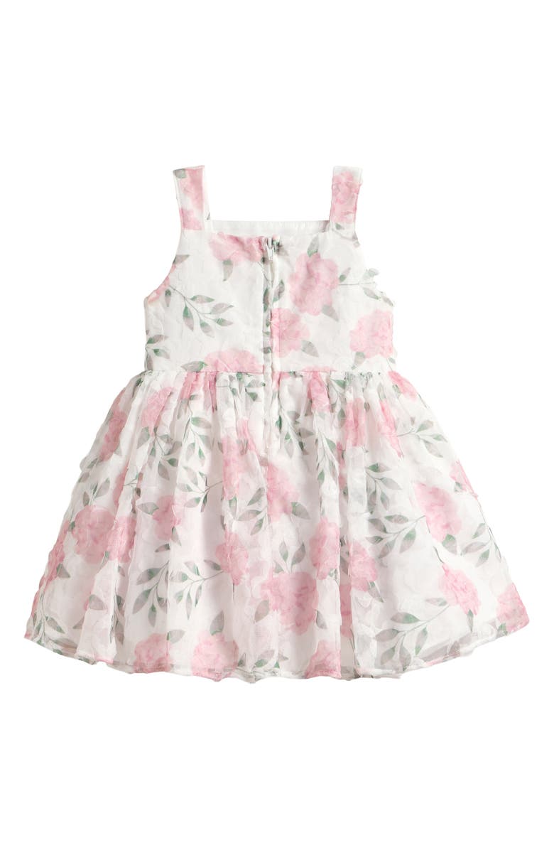 Pippa & Julie Kids' Emily Print Soutache Party Dress, Alternate, color, 
