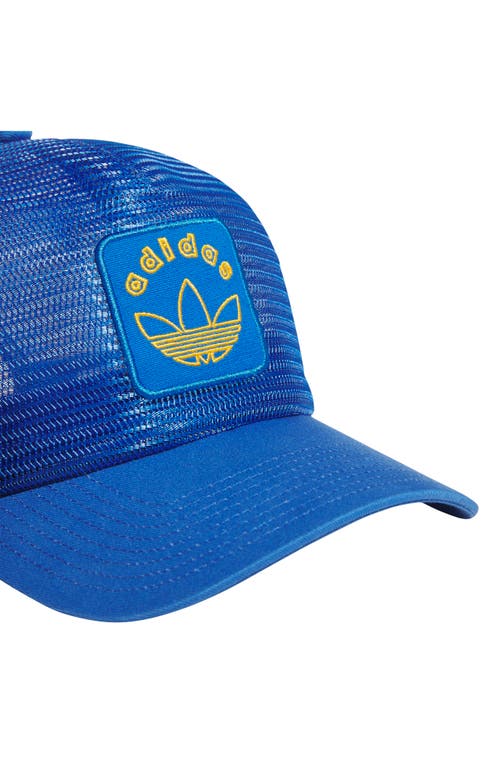 Adidas Originals Adidas Gender Inclusive Worldwide Patch Mesh Trucker Cap In Blue