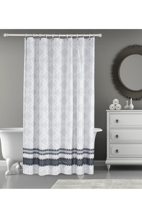 Brooks Brothers Geo Print Turkish Cotton Shower Curtain