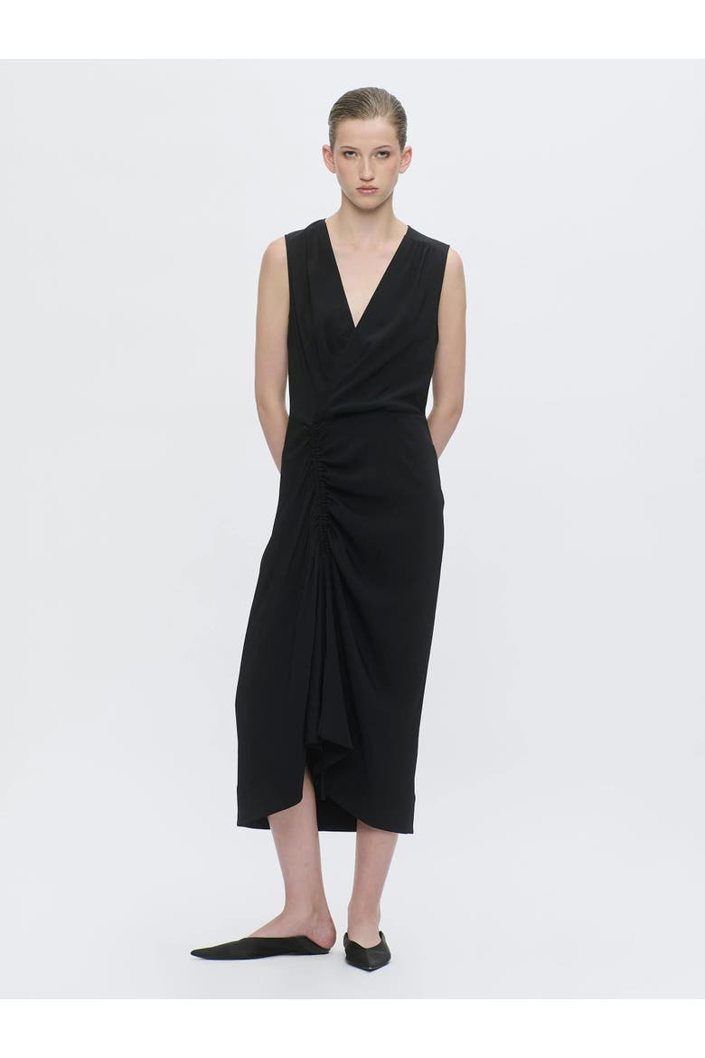 AGNES Wrap dress, Alternate, color, Black