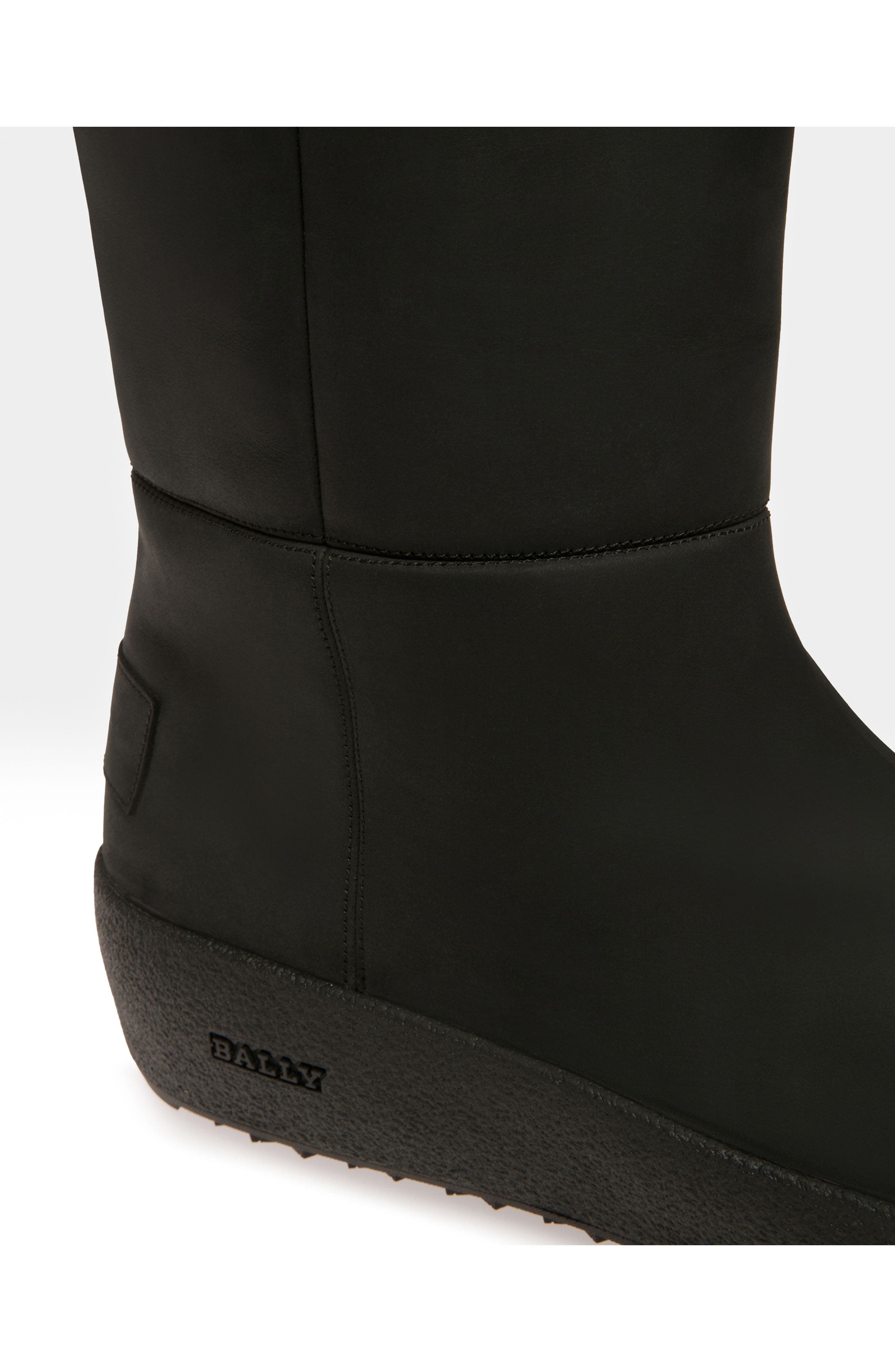 Bally Jackson Leather Snow Boots, Alternate, color, Black