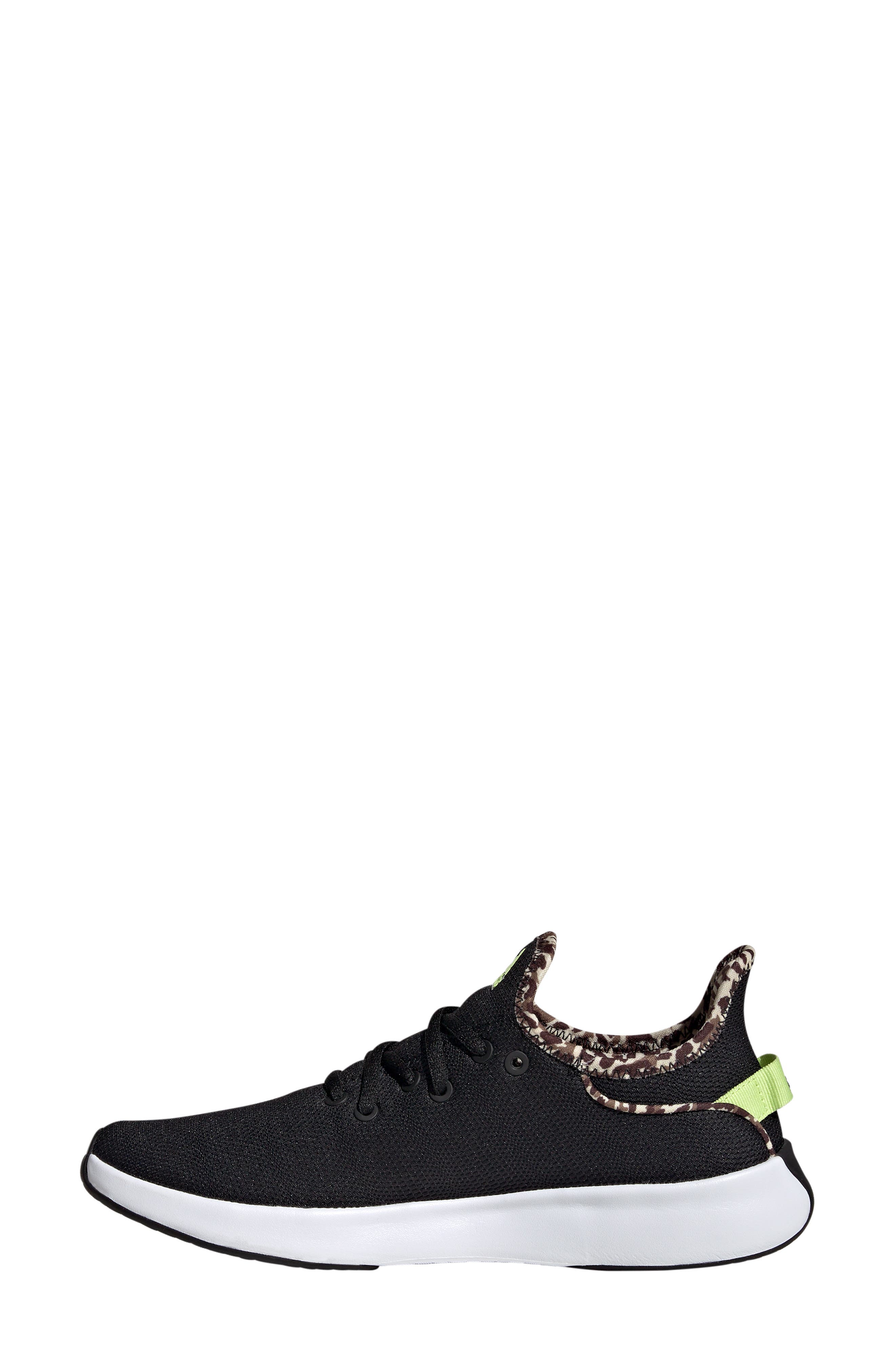 adidas Cloadfoam Pure Running Shoe, Alternate, color, Black/ Black/ Pulse Lime
