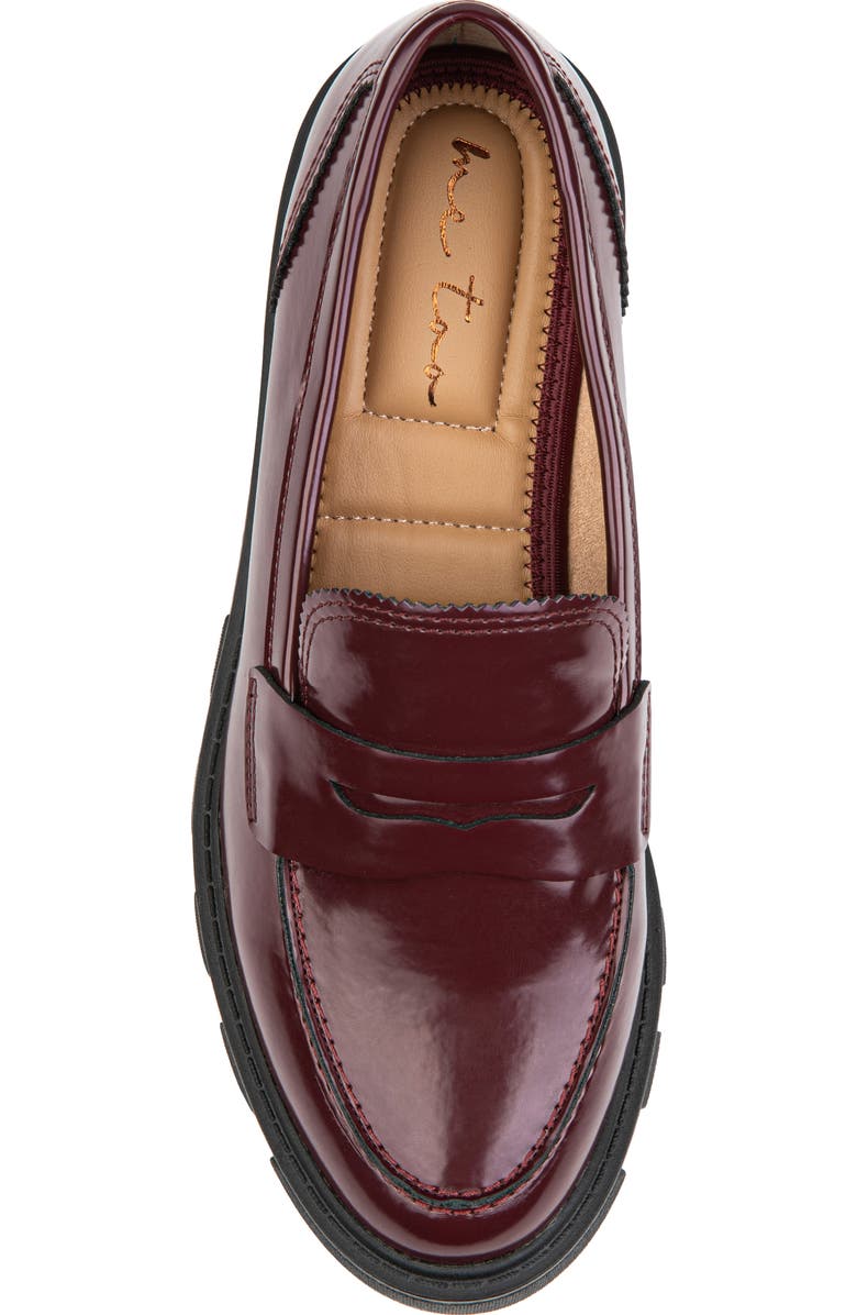 Me Too Laine Penny Loafer, Alternate, color, Burgundy