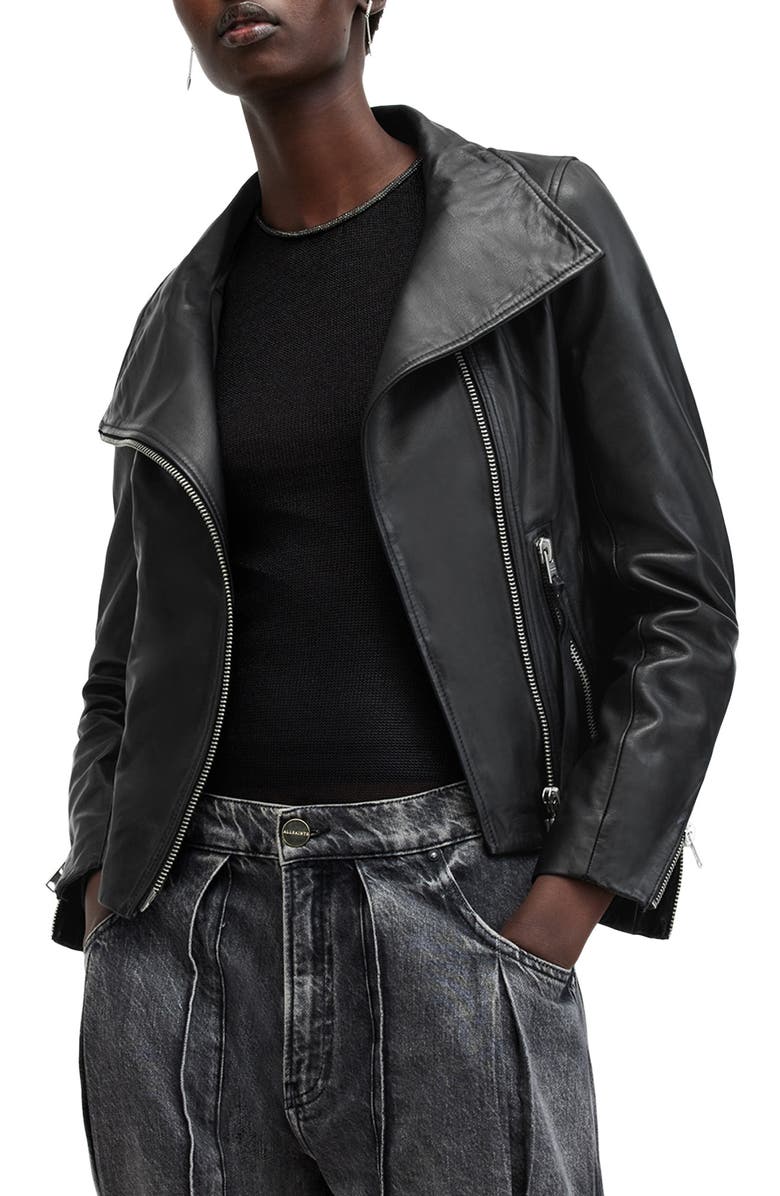 AllSaints Ellis Biker Jacket, Main, color,