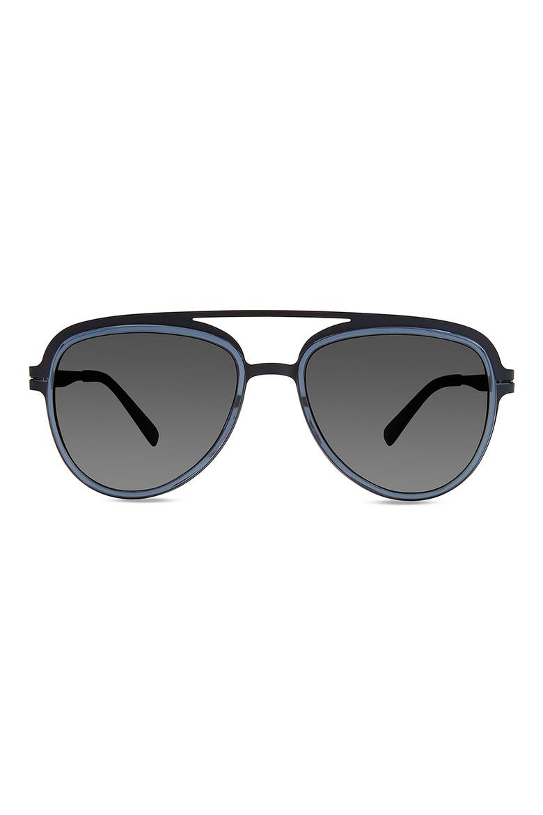 54mm Aviator Sunglasses, Main, color, BLUE CRYSTAL