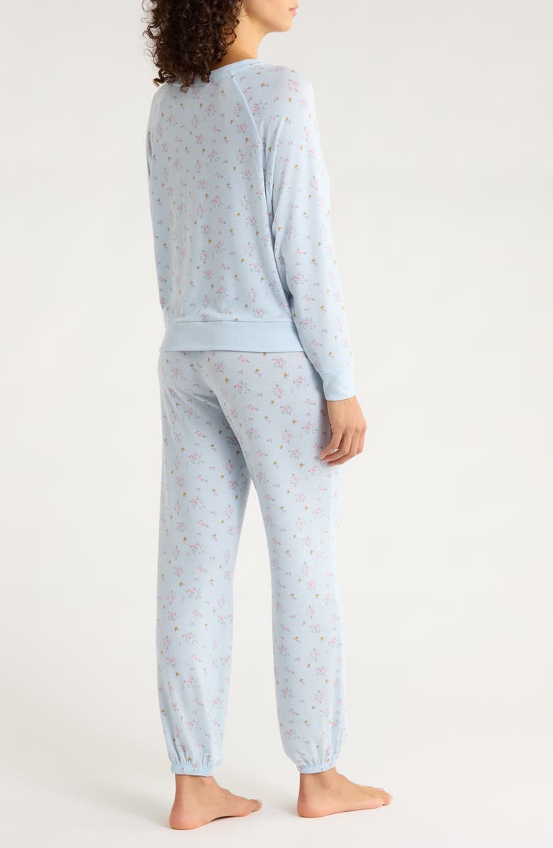Honeydew Star Seeker Brushed Jersey Pajamas, Alternate, color, Chambray Ditsy