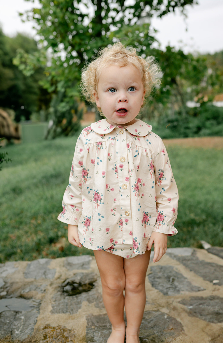 Little Paper Kids Harper Bloomer Set, Alternate, color, Floral Bouquet