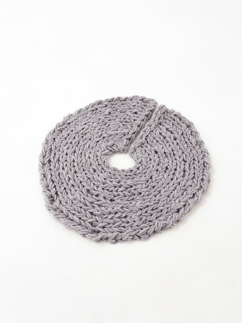 Chunky-Knitted Christmas Tree Skirt