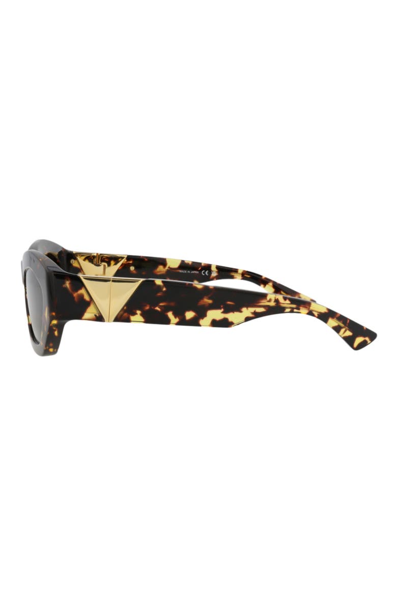 54mm Modified Oval Sunglasses, Alternate, color, HAVANA HAVANA BROWN