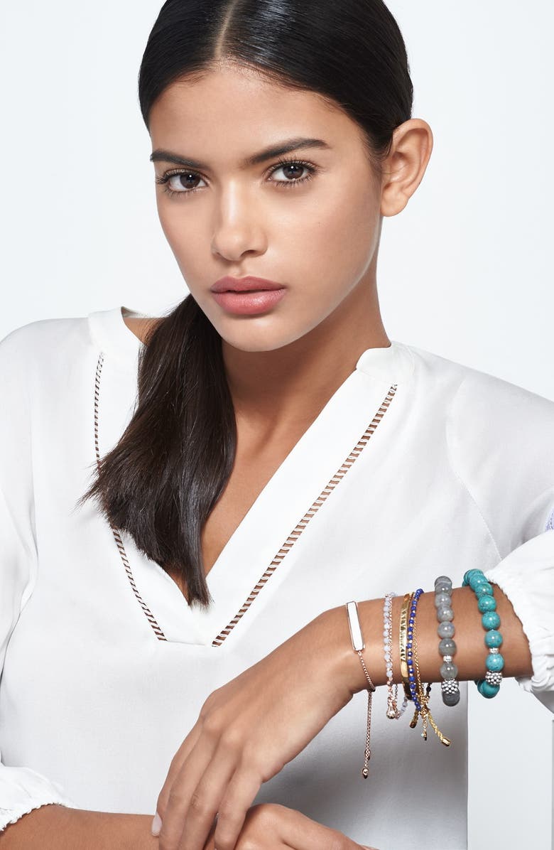 LAGOS Bead Stretch Bracelet, Alternate, color, Labradorite