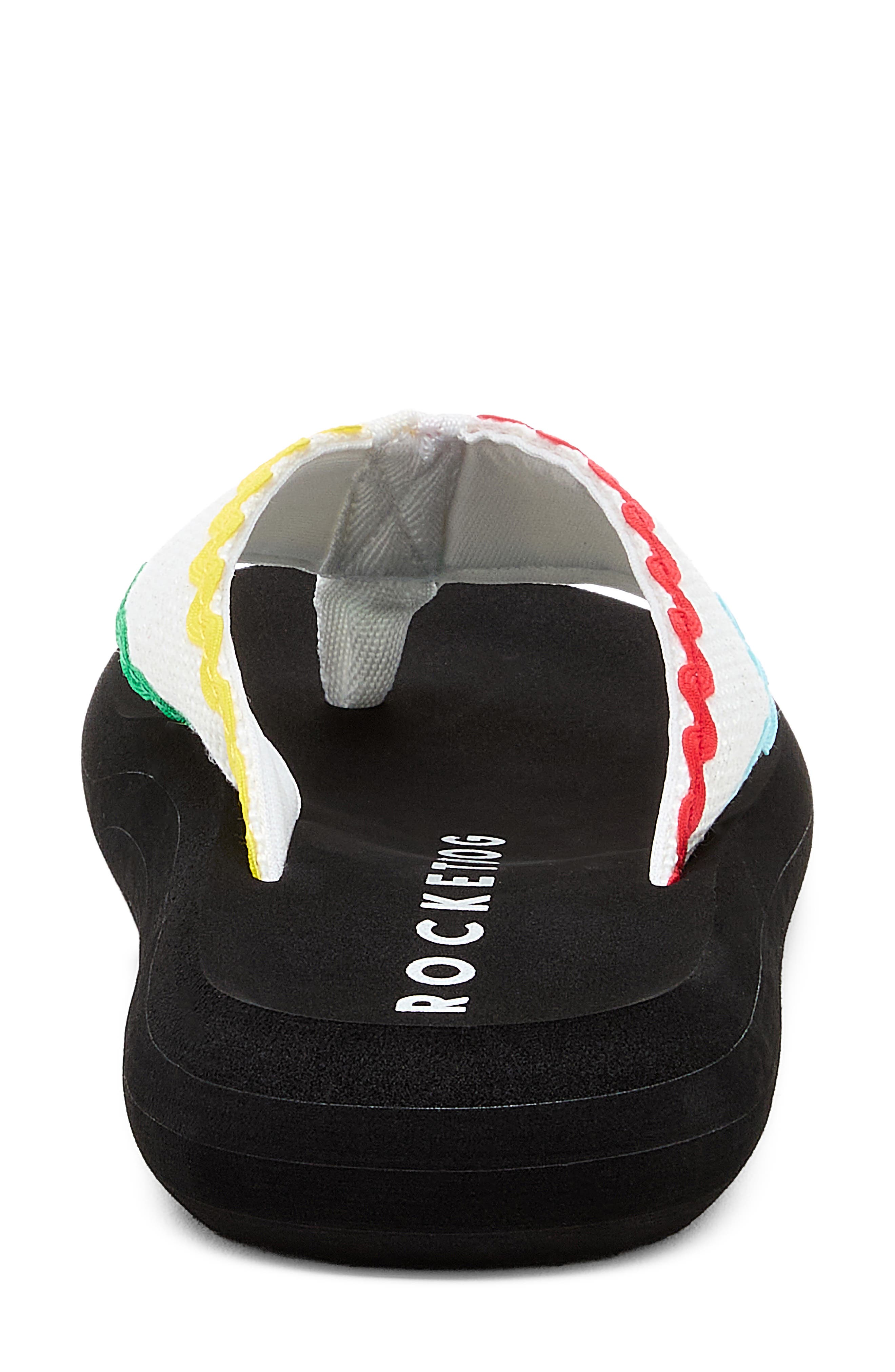 Spotlight 2 Rickrack Flip Flop, Alternate, color, WHITE MULTI