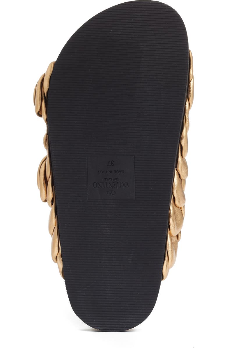 Valentino Garavani Atelier 03 Rose Edition Metallic Slide Sandal, Alternate, color,