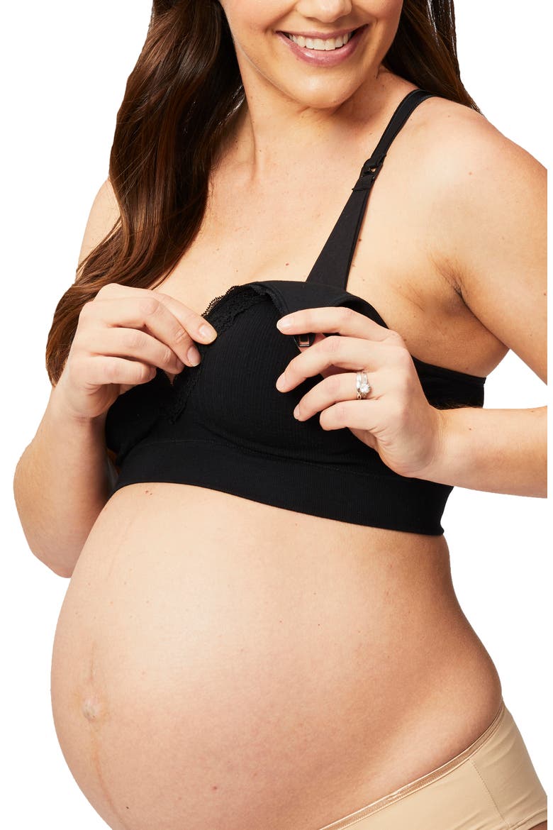 Tutti Frutti Maternity/Nursing Bra, Alternate, color, BLACK