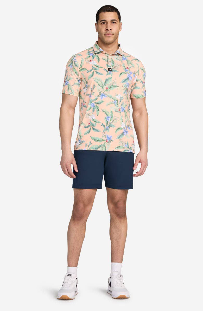 Bad Birdie Core Paint Splatter Performance Golf Polo, Alternate, color, Flora Fiesta