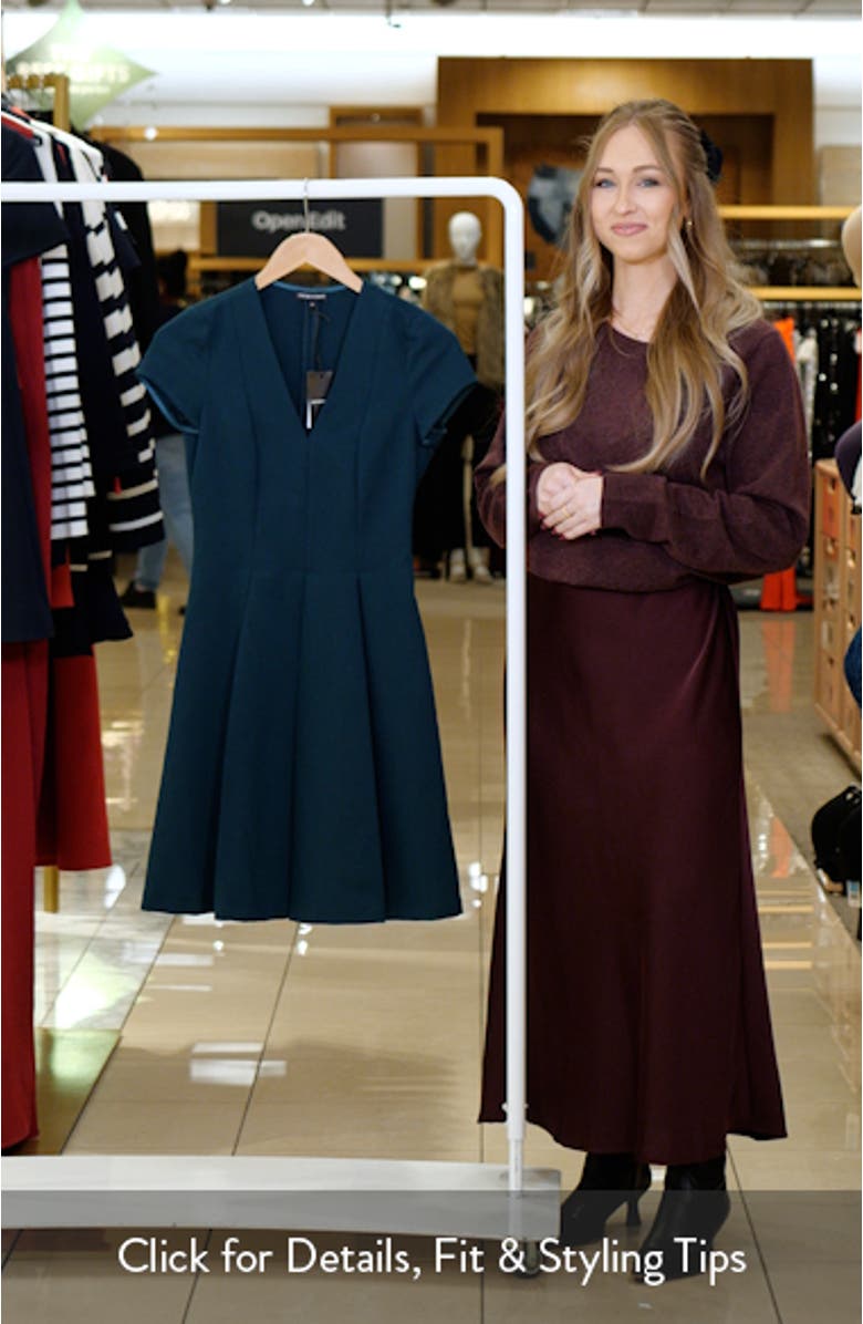 Emma Short Sleeve Fit & Flare Dress, sales video thumbnail