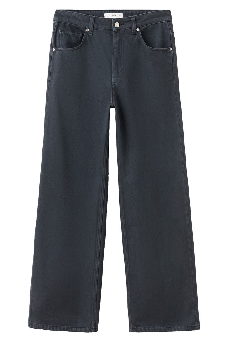 Mid Rise Straight Leg Jeans, Alternate, color, CHARCOAL
