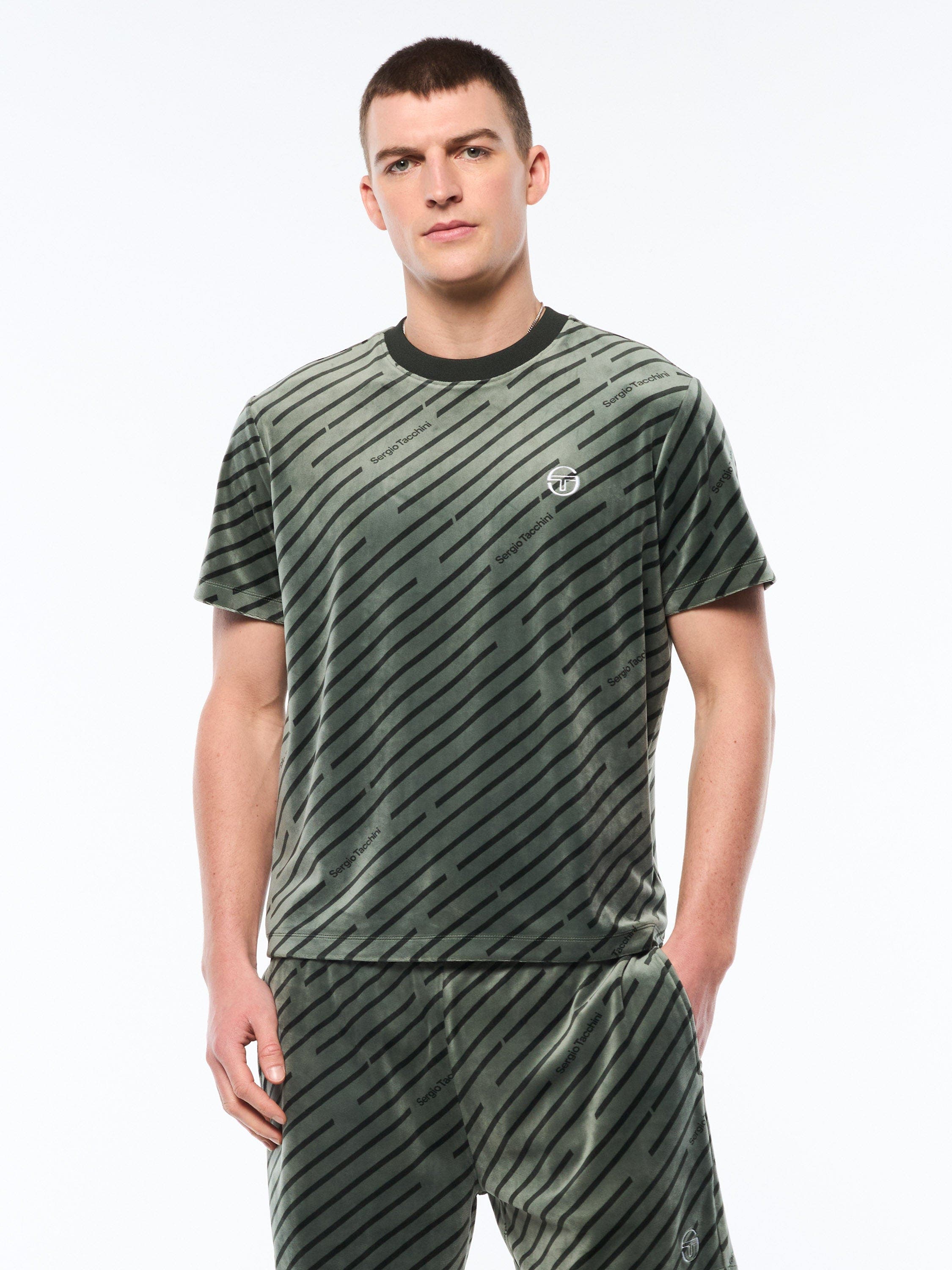 Obliquo Velour T-Shirt