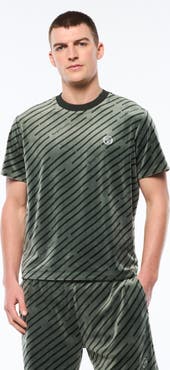 Sergio Tacchini Obliquo Velour T-Shirt