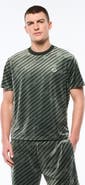 Sergio Tacchini Obliquo Velour T-Shirt