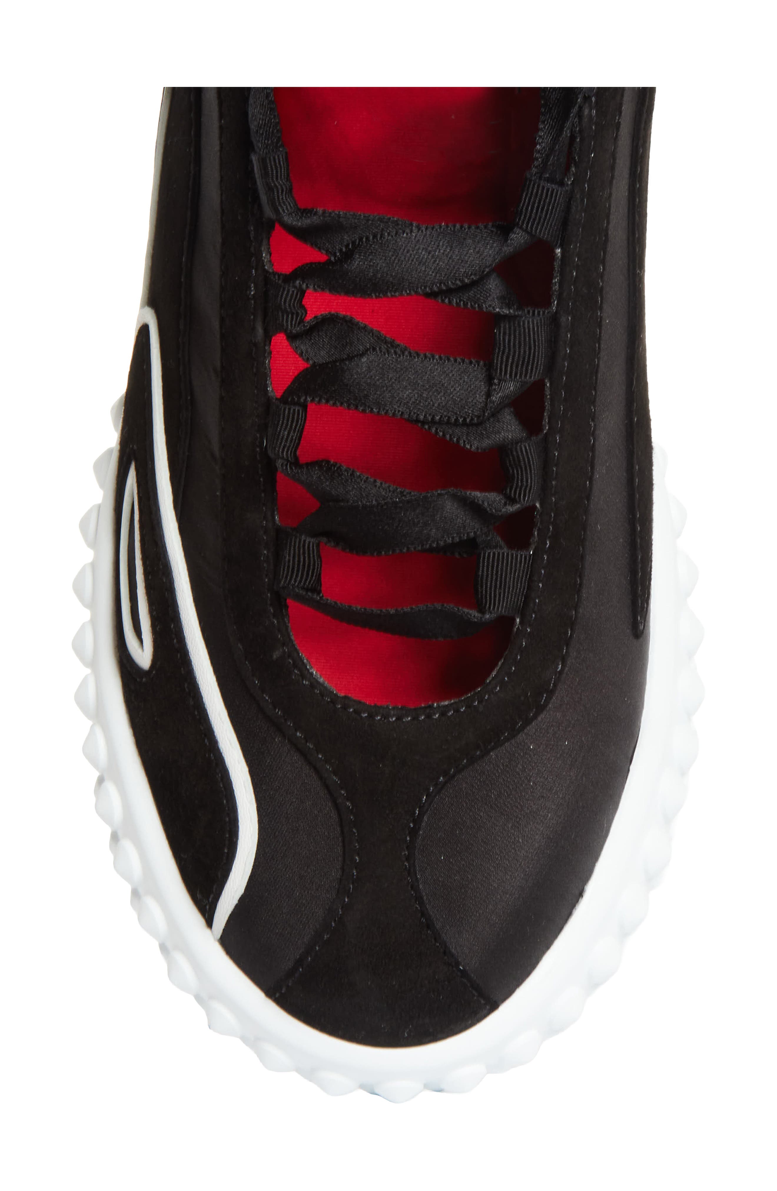 Christian Louboutin Mara Ankle Tie Sneaker, Alternate, color, Black
