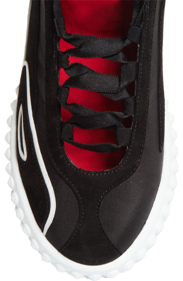 Christian Louboutin Mara Ankle Tie Sneaker, Alternate, color, Black