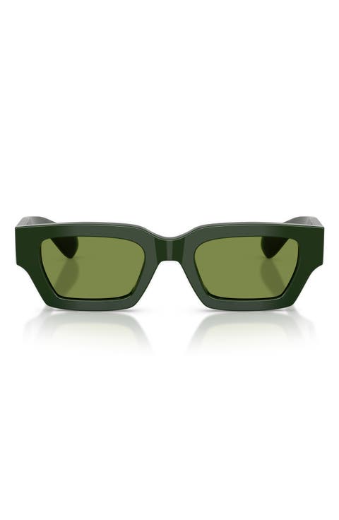 50mm Jil Sander Edition 6 Rectangular Sunglasses