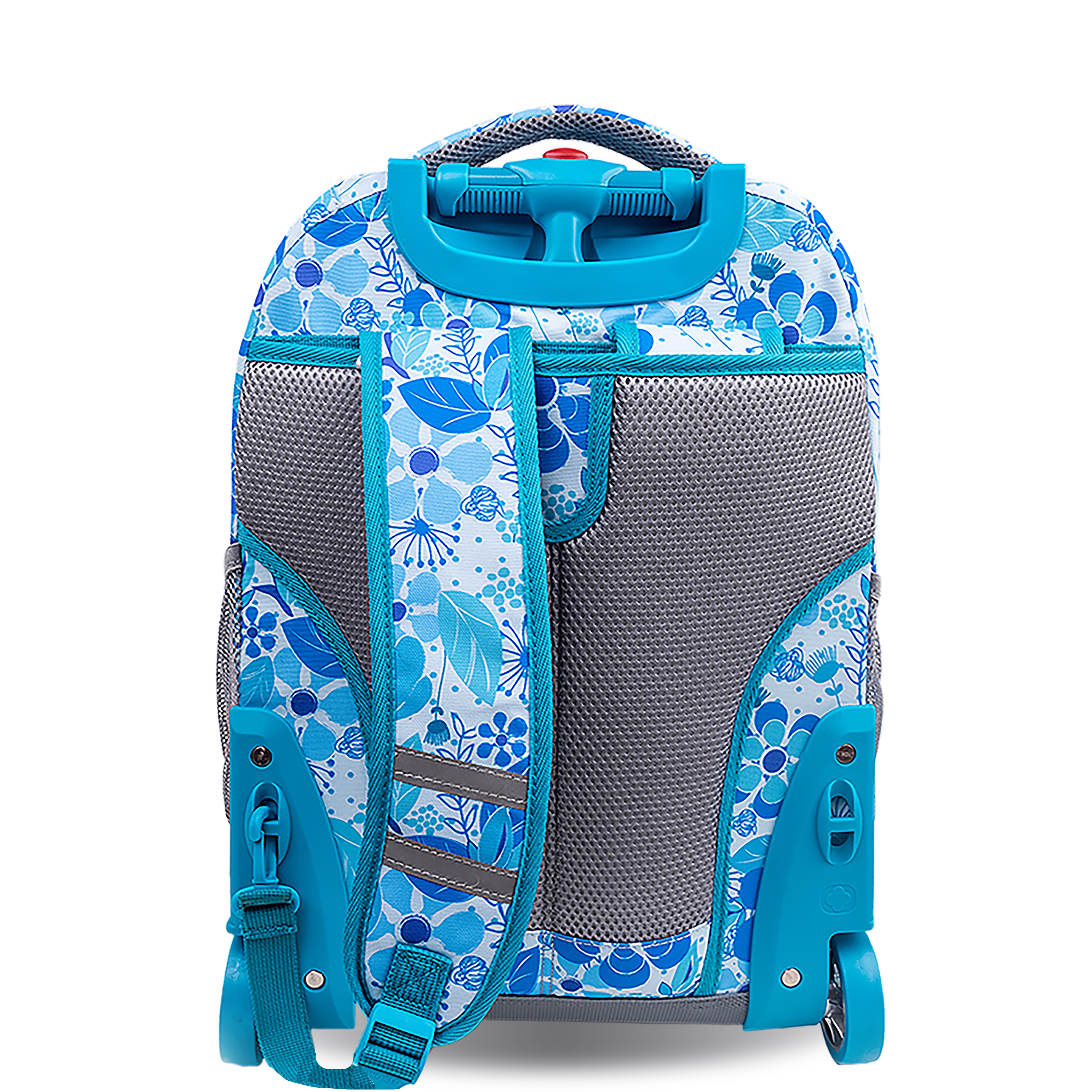 Sunrise 18" Kids Rolling Backpack, Alternate, color, Blue vine