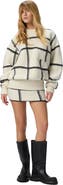 Missoni Oversized Wool Check Crew Neck Sweater