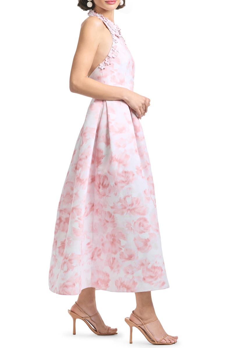 Sachin & Babi Carissa Floral Appliqué Cocktail Dress, Alternate, color, 