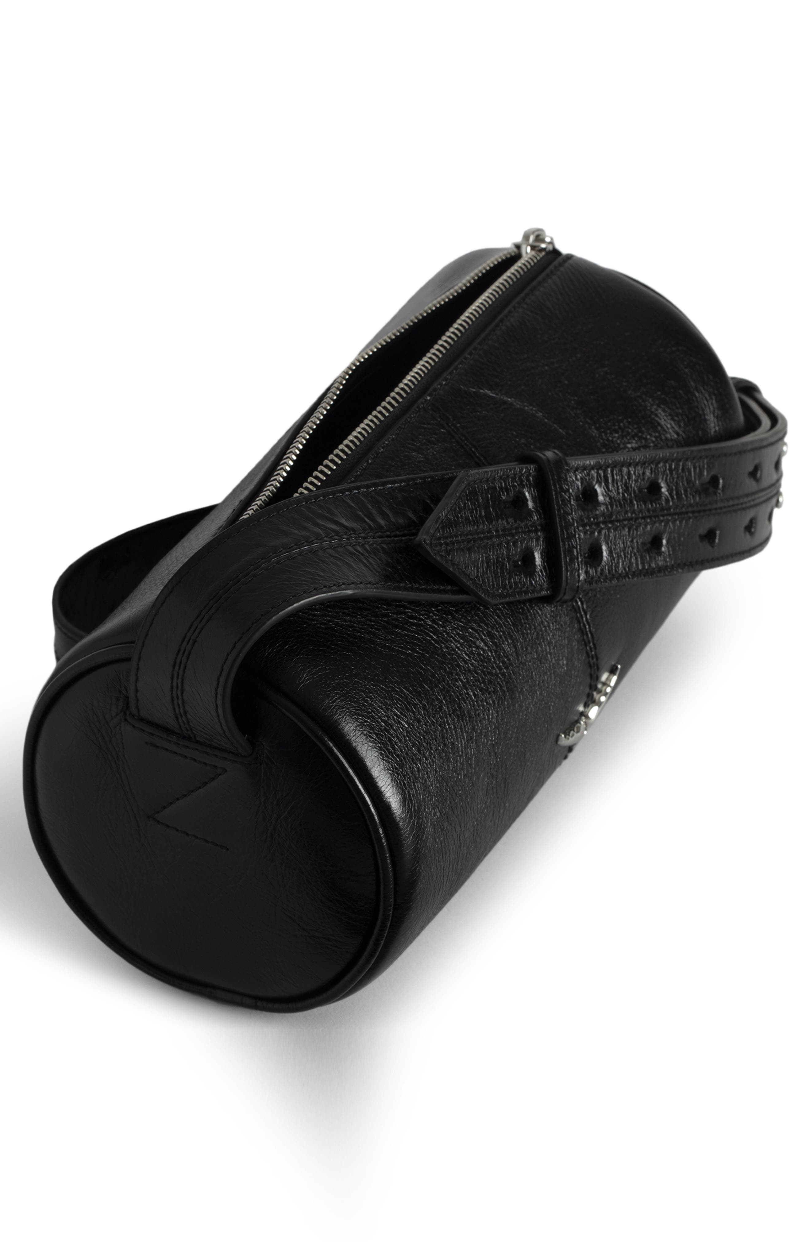 Zadig & Voltaire Le Doudou Vintage Patent Crossbody Bag, Alternate, color, 