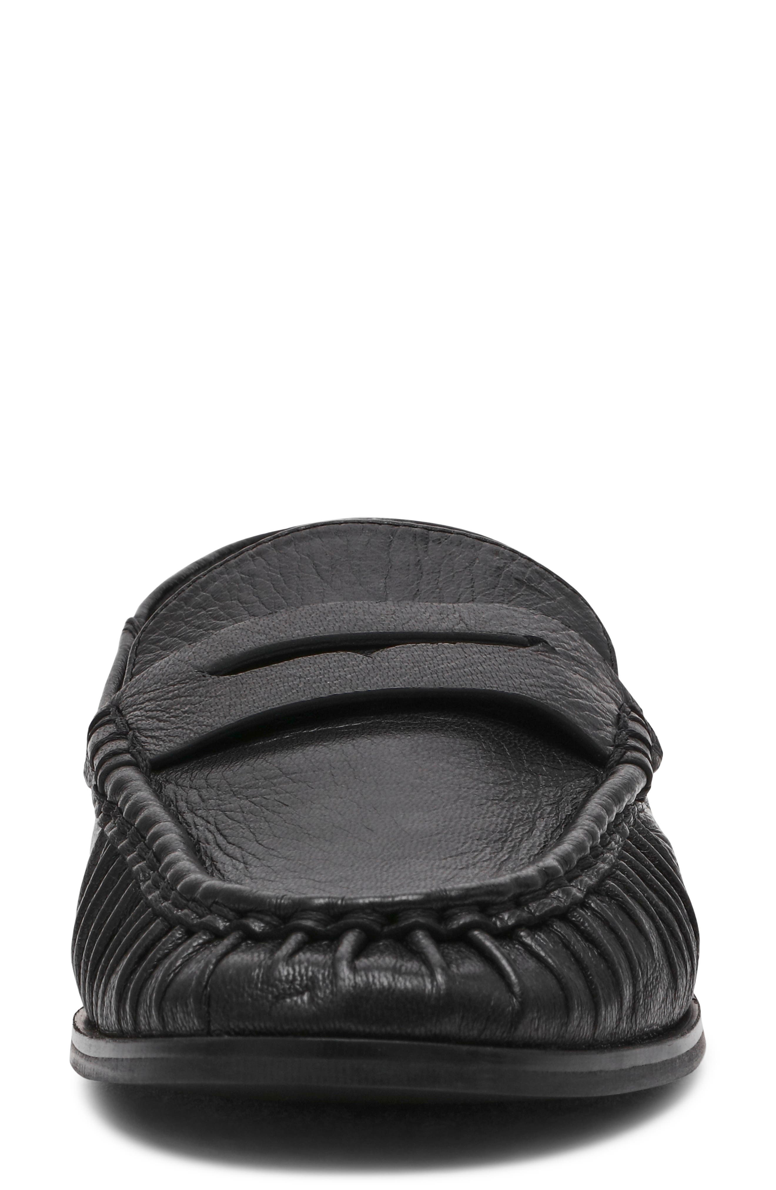 Steve Madden Stewart Convertible Penny Loafer, Alternate, color, Black Leather