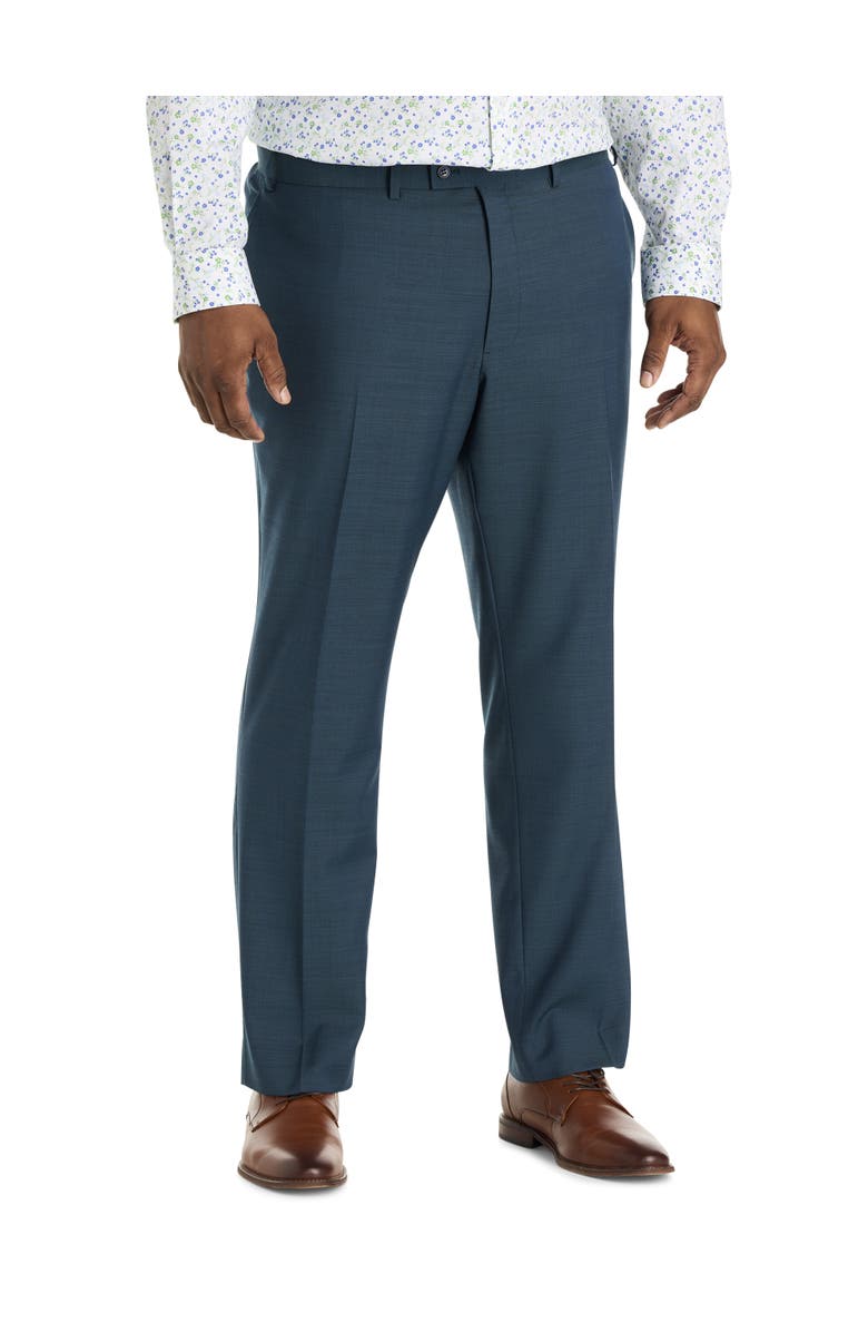 JV Reflex Big
Tall Solid Suit Pants, Main, color, Teal