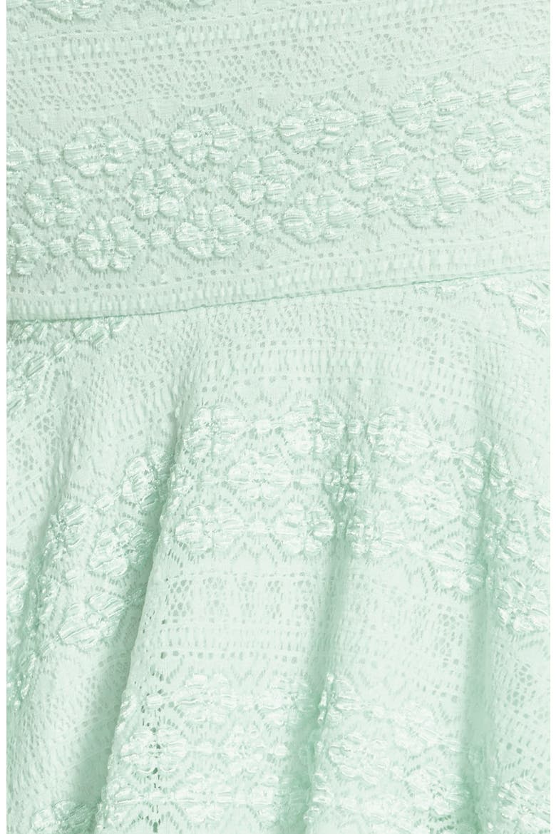 Frenchi® Lace Peplum Camisole, Alternate, color, GREEN MOON