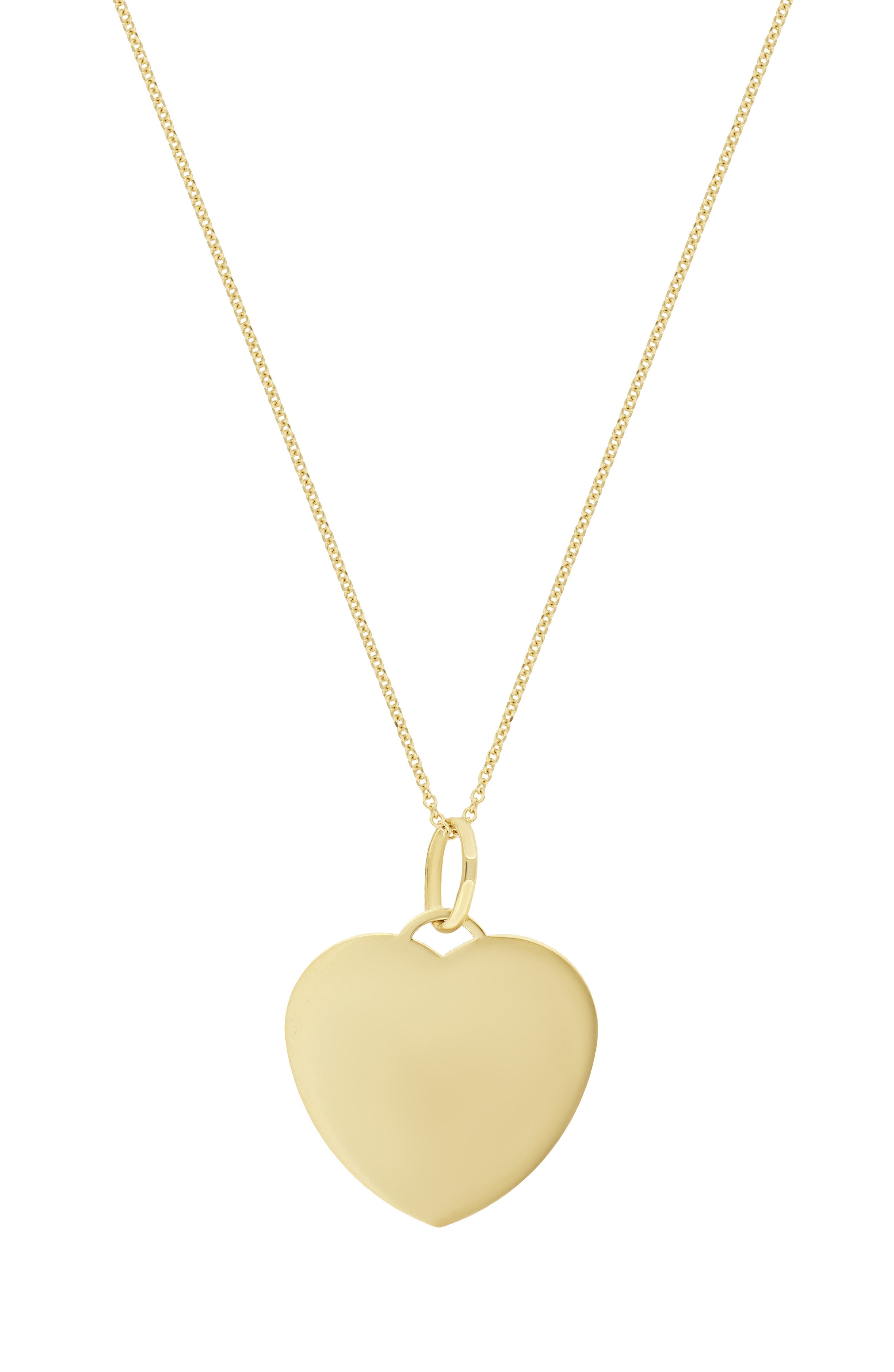 14k Gold Heart Pendant Necklace